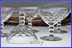 Set de 6 coupes cristal de Baccarat modèle Saint-Hélier Champagne glasses set