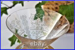 Set de 6 coupes en cristal de Baccarat modèle Lido Champagne glasses (B)