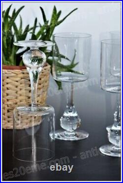 Set de 6 verres à eau en cristal de Baccarat modèle José Water glasses (B)