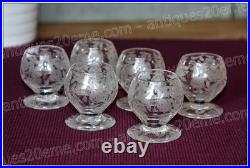 Set de 6 verres à vin en cristal de Baccarat modèle Fontenay Wine glasses Set de 6 verres à vin en cristal de Baccarat modèle Fontenay Wine glasses