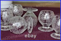Set de 6 verres à vin en cristal de Baccarat modèle Fontenay Wine glasses Set de 6 verres à vin en cristal de Baccarat modèle Fontenay Wine glasses