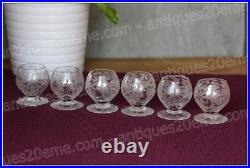 Set de 6 verres à vin en cristal de Baccarat modèle Fontenay Wine glasses Set de 6 verres à vin en cristal de Baccarat modèle Fontenay Wine glasses