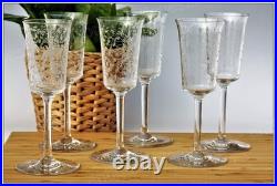 Set de 6 verres à vin en cristal de Baccarat modèle Leillah 17 cm Wine glasses