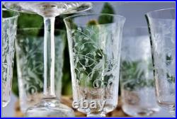 Set de 6 verres à vin en cristal de Baccarat modèle Leillah 17 cm Wine glasses