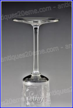 Set de 6 verres à vin en cristal de Baccarat modèle Leillah 17 cm Wine glasses