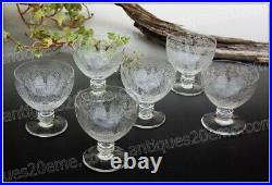 Set de 6 verres à vin en cristal de Baccarat modèle Marillon Wine glasses