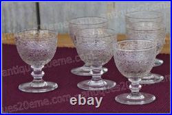 Set de 6 verres à vin n°4 en cristal de Baccarat modèle Rohan Wine glasses (B)