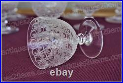 Set de 6 verres à vin n°4 en cristal de Baccarat modèle Rohan Wine glasses (B)