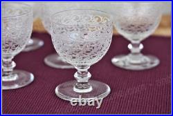 Set de 6 verres à vin n°4 en cristal de Baccarat modèle Rohan Wine glasses (B)