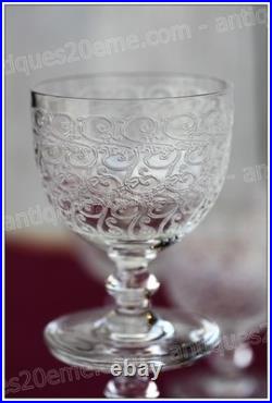 Set de 6 verres à vin n°4 en cristal de Baccarat modèle Rohan Wine glasses (B)