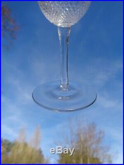 Sevres Clichy 6 Wine Glasses Weingläser Verres A Vin Cristal Gravé Ak Baccarat