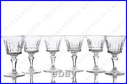 Six verres à vin n°4 Buckingham par Baccarat. Six wine glasses n°4 Buckingham