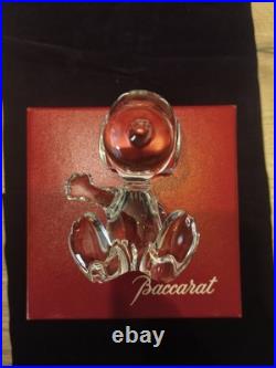 Snoopy Salut Cristal Baccarat Neuf