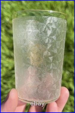 St Louis Verre Gobelet Souvenir Communion Cristal Gravé Initiale J Or Baccarat