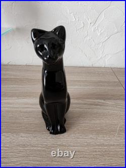 Statuette Panthère Noire en Cristal de Baccarat. Comme Neuve