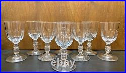 Sublime Lot De 8 Verres à apéritif Cristal Baccarat Modèle Clermont Côtes Plate Sublime Lot De 8 Verres à apéritif Cristal Baccarat Modèle Clermont Côtes Plate