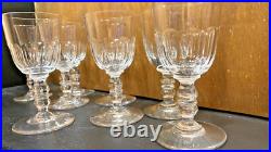 Sublime Lot De 8 Verres à apéritif Cristal Baccarat Modèle Clermont Côtes Plate Sublime Lot De 8 Verres à apéritif Cristal Baccarat Modèle Clermont Côtes Plate