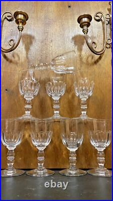 Sublime Lot De 8 Verres à apéritif Cristal Baccarat Modèle Clermont Côtes Plate Sublime Lot De 8 Verres à apéritif Cristal Baccarat Modèle Clermont Côtes Plate