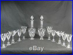 Sublissime Service Cristal Taille Baccarat Complet 62 Pces Verres Dont 2 Carafes