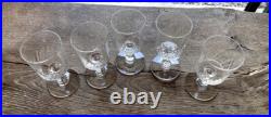 Suite De 5 Verres A Porto Cristal De Baccarat Modele Richelieu Art De La Table