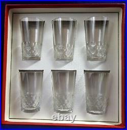 Suite de 6 gobelets cristal de Baccarat Ecaille Chauny 8,9 cm Réf A25/13 saké