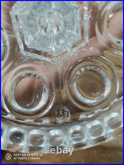 Superbe Bougeoirs Flambeaux Baccarat Cristal à Pampilles verre CRISTAL BOUGIE