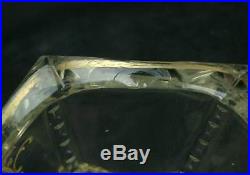 Superbe Coupe En Cristal Taille Decor Emaille D'or Monture Bronze Baccarat