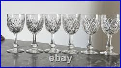 Superbe Service Carafe Et 6 Verres en Cristal De Baccarat Signé