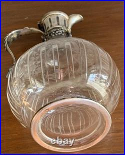 Superbe carafe Baccarat monture argent massif Joseph Martel style Louis XVI
