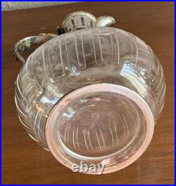 Superbe carafe Baccarat monture argent massif Joseph Martel style Louis XVI