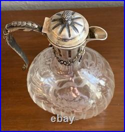 Superbe carafe Baccarat monture argent massif Joseph Martel style Louis XVI