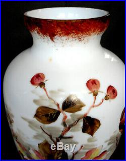 Superbe gros vase en opaline par BACCARAT, 1880, era daum Galle Napoleon 3