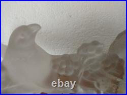 Superbe sculpture aigle ailes déployées cristal Baccarat Saint Louis Bayel