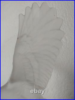 Superbe sculpture aigle ailes déployées cristal Baccarat Saint Louis Bayel
