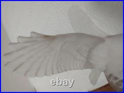 Superbe sculpture aigle ailes déployées cristal Baccarat Saint Louis Bayel
