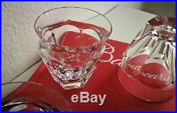 Talleyrand Harcourt cristal de Baccarat. 2 verres / gobelets H7,5cm