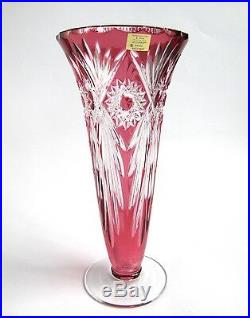 Vase Cristal Taillé signé Gross Le Clairupt Baccarat Cristallerie d' Art France