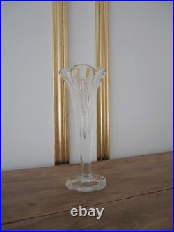 Vase ancien en cristal ancien Baccarat modèles Malmaison 25.5 cm