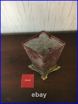 Vase églantier en cristal de Baccarat