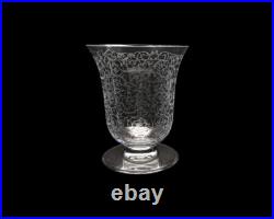 Vase en cristal de Baccarat modèle Michelangelo Michel-Ange signé Art Déco Vase en cristal de Baccarat modèle Michelangelo Michel-Ange signé Art Déco