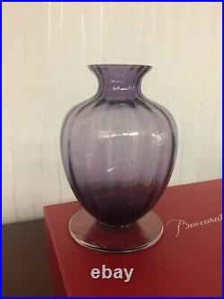 Vase mini violet en cristal de Baccarat