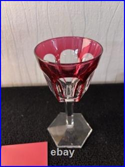 Verre Roemer PM modèle Harcourt rouge cristal de Baccarat H 15.5 cm
