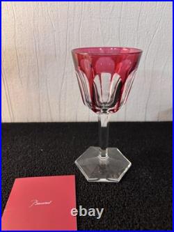 Verre Roemer PM modèle Harcourt rouge cristal de Baccarat H 15.5 cm