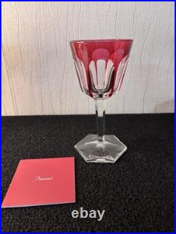 Verre Roemer PM modèle Harcourt rouge cristal de Baccarat H 15.5 cm