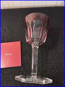 Verre Roemer PM modèle Harcourt rouge cristal de Baccarat H 15.5 cm
