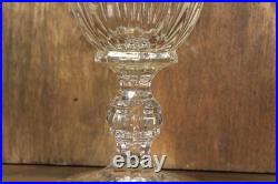 Verre à Vin Ancien en Cristal Moulé de Baccarat Doré Charles X 19ème