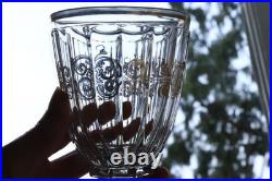 Verre à Vin Ancien en Cristal Moulé de Baccarat Doré Charles X 19ème
