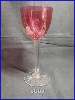 Verre à vin Roemer en cristal de Baccarat modèle Epron rouge