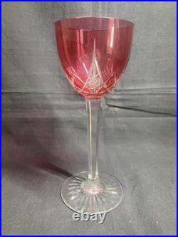 Verre à vin Roemer en cristal de Baccarat modèle Epron rouge
