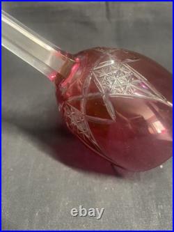 Verre à vin Roemer en cristal de Baccarat modèle Epron rouge